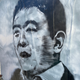 Street art outside Andrew Yang campaign pop-up event in Los Angeles, CA